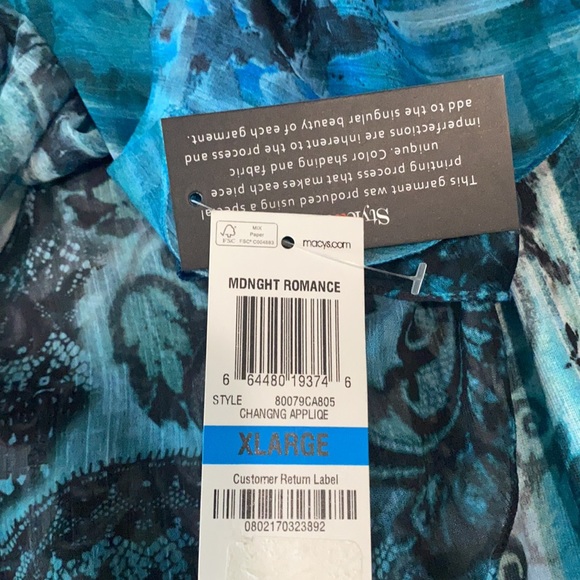 Style & Co Layered Capelet Top with Attached Cami NWT - Picture 8 of 8